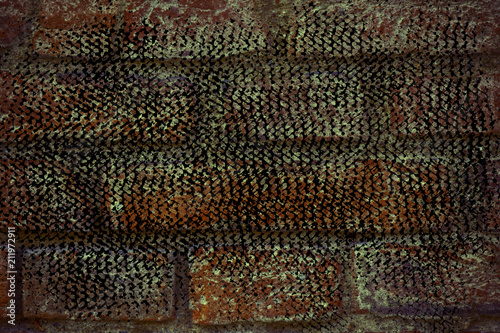 Grunge Brick wall texture  cement background for web site or mobile devices