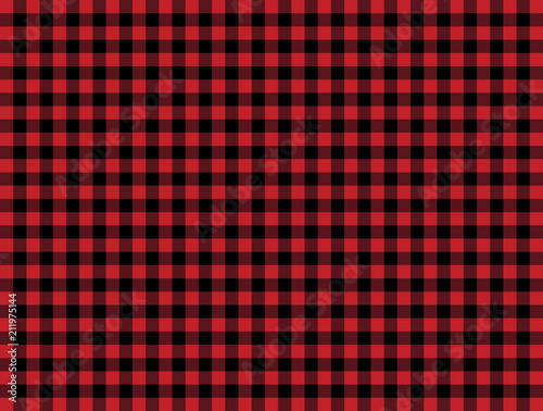Red black tablecloth pattern