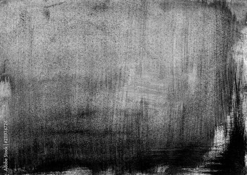 Background with black and white watercolor strokes. Abstract grayscale hand drawn aquarelle backdrop photo