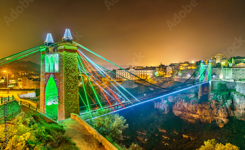 Sidi M'Cid Bridge across the Rhummel River in Constantine, Algeria photo