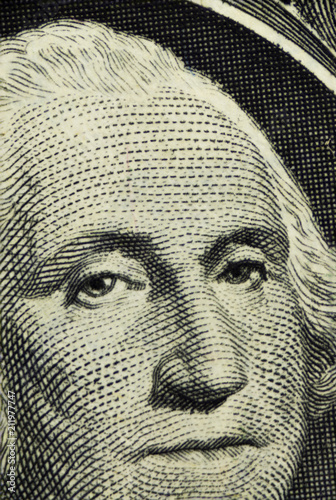Face of Washington close up