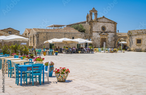 The picturesque village of Marzamemi, in the province of Syracuse, Sicily. photo