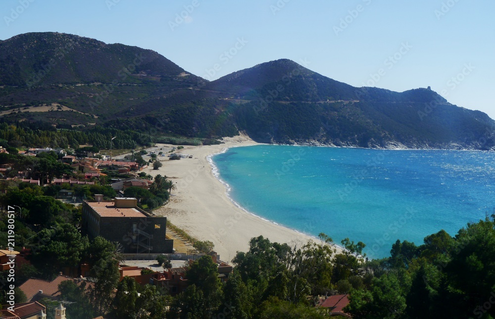 Strand von Costa Rei auf Sardinien