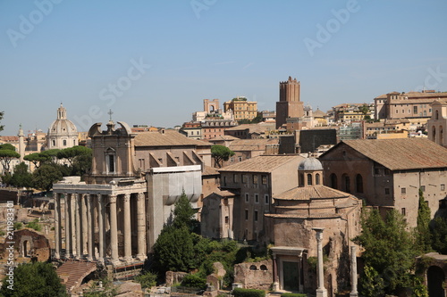Temple Of Romulus and San Lorenzo in Miranda in Forum Romanum, Rome Italy