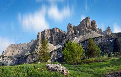 the dolomiti mountain landscape