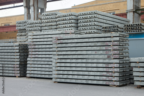 Precast reinforced concrete slabs