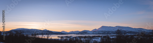 Lofoten winter sunset