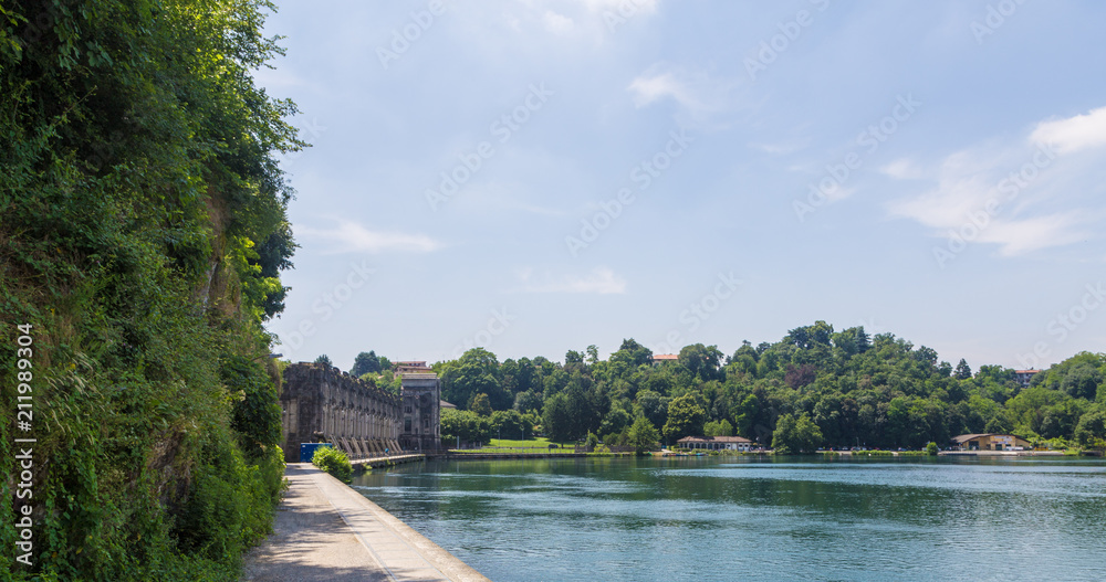 Fototapeta premium Adda river in the north of Italy