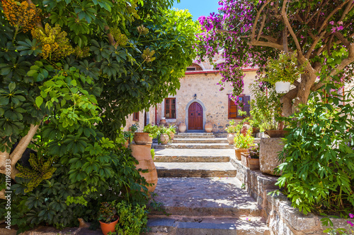 Fototapeta Naklejka Na Ścianę i Meble -  The monastery Kremaston, Crete, Greece