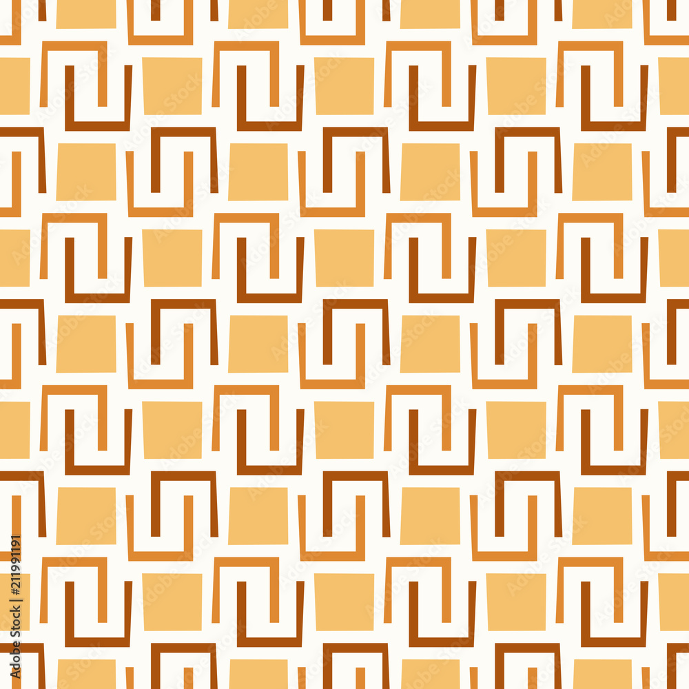 Geometric pattern in brown Geometric pattern in brown