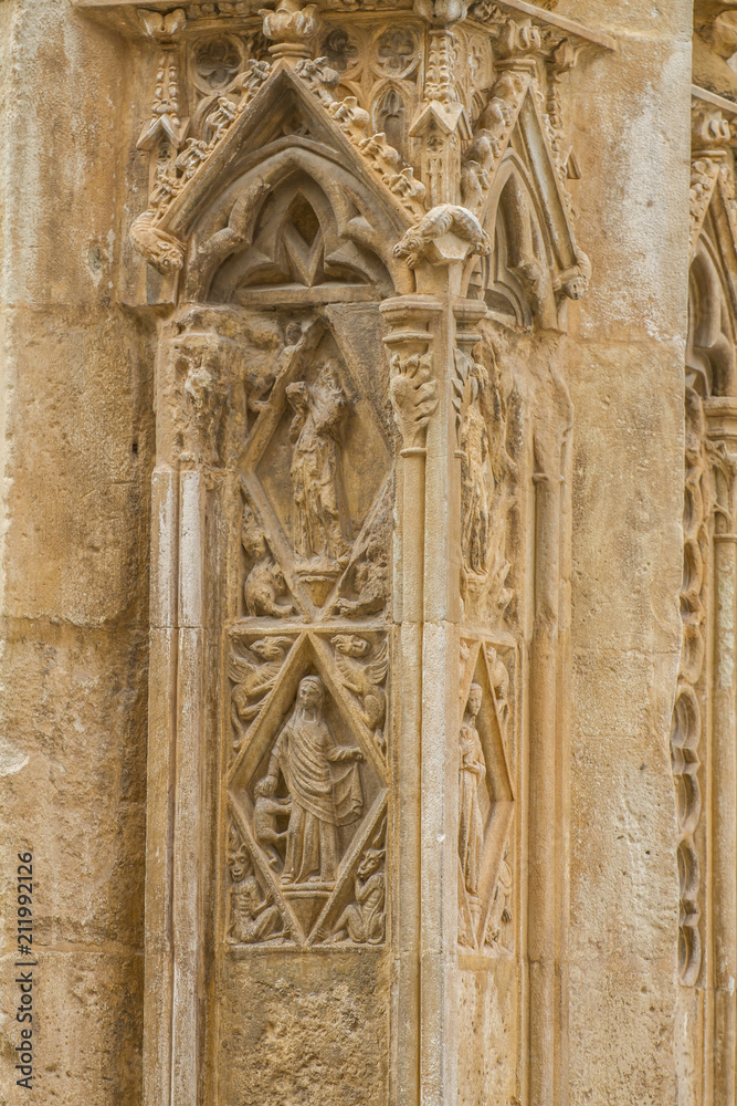ornaments and sculptures of Gothic style, Spanish Ancient Art