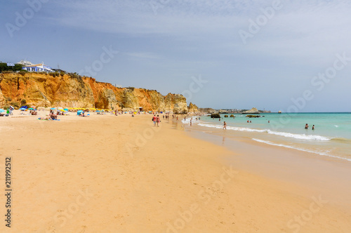 Tres Castelos Beach in Portimao, Algarve, Portugal