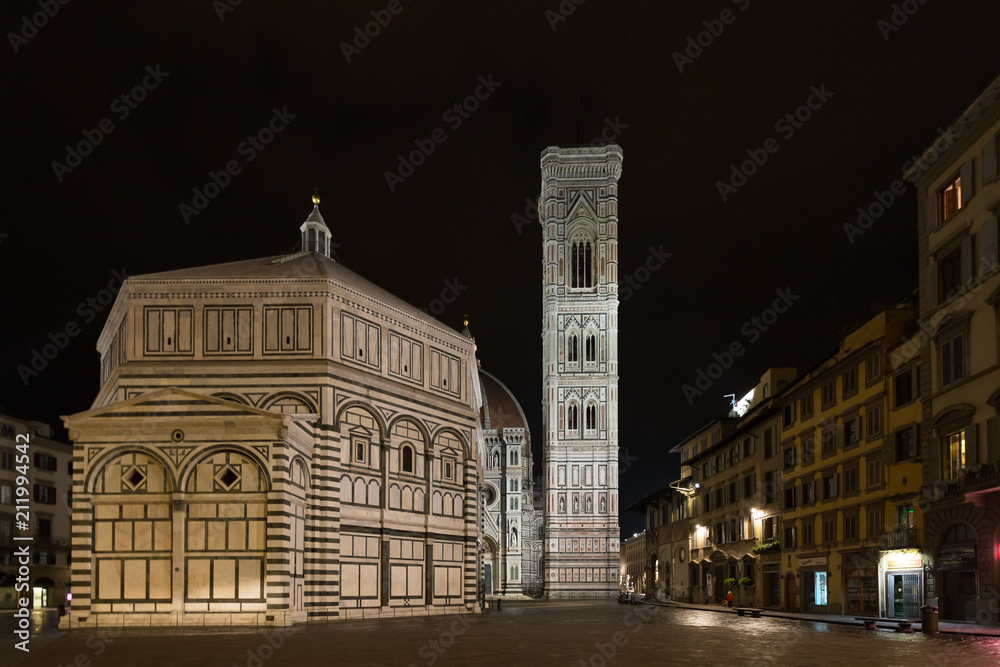 Cathedral of Florence at night