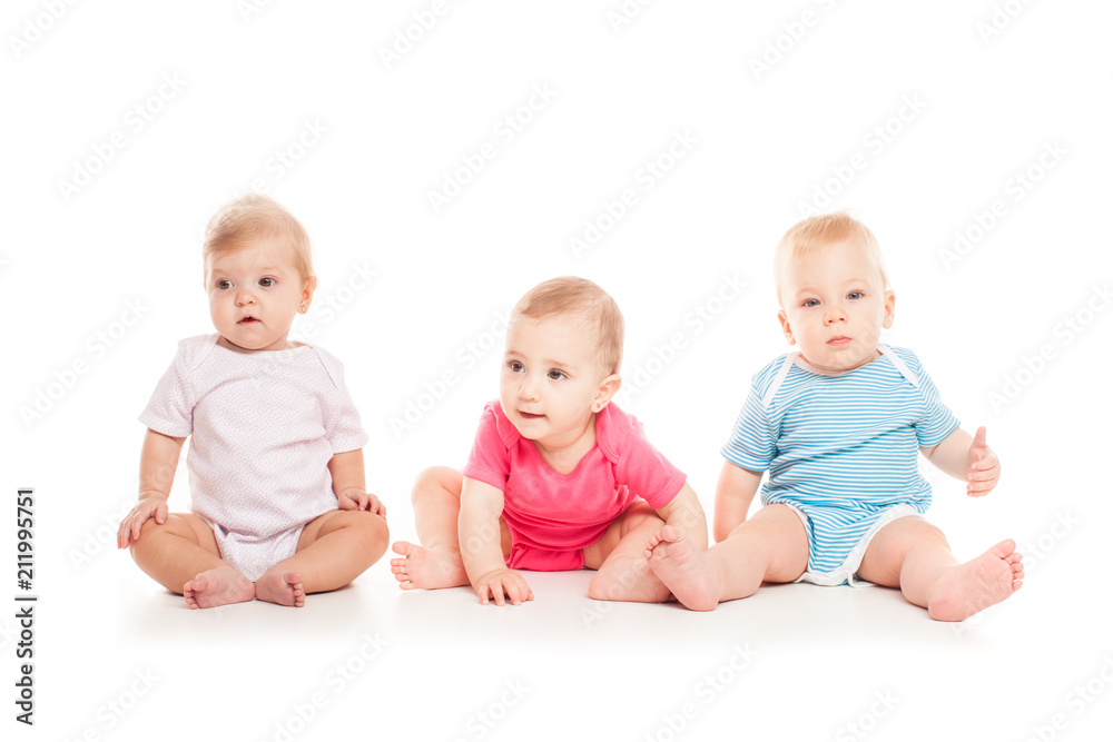 Group of three babies Group of three babies