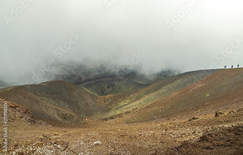 Crater Silvestri Superiori on Mount Etna, Sicily, Italy photo