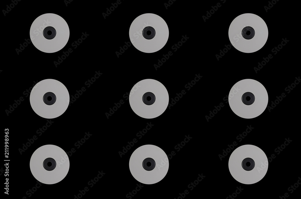 Seamless pattern background of CDs