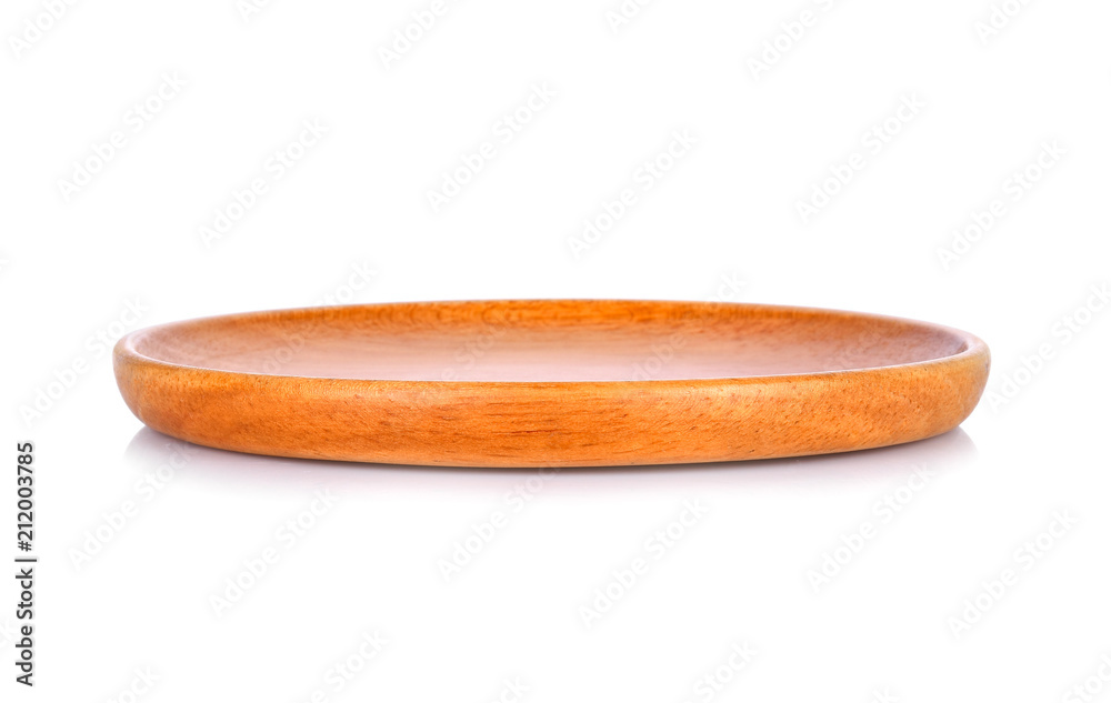 Wooden Tray on white background Wooden Tray on white background