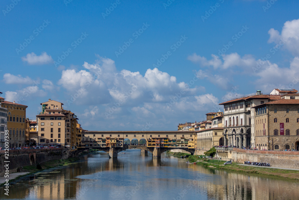 Vecchio bridge seen from the river