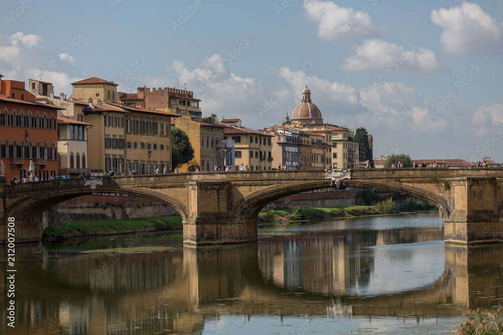 Florence seen from the riverbed