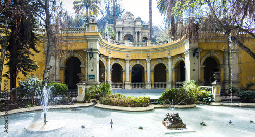 Santa Lucia Hill in the middle of Santiago de Chile is one of the nicest areas in the city centre with a small castle in the top and nice palaces