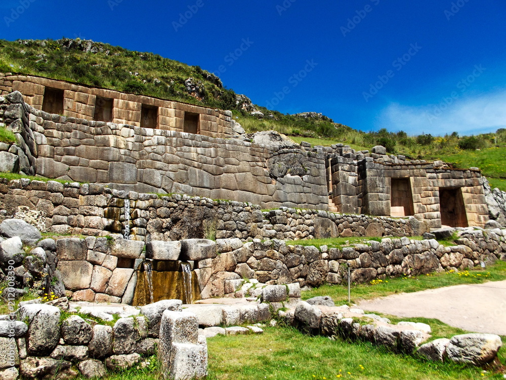 Inca Ruins in cusco, perú