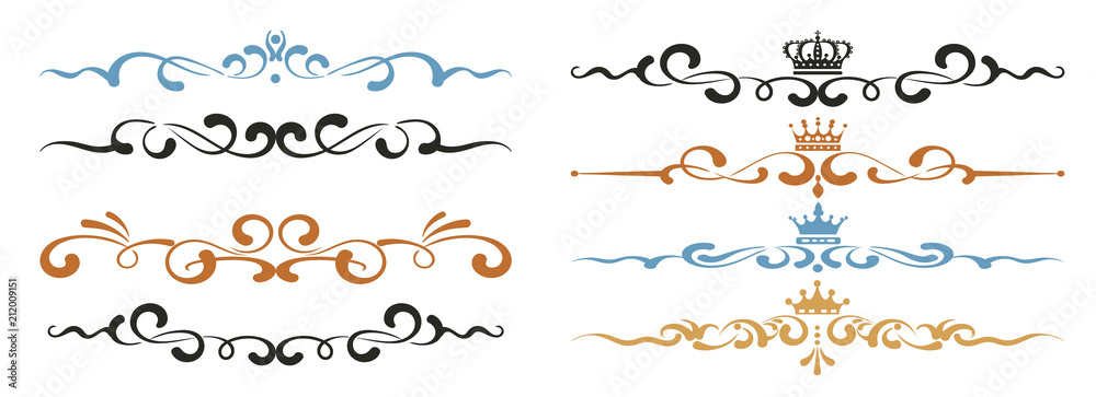 Calligraphy, design elements