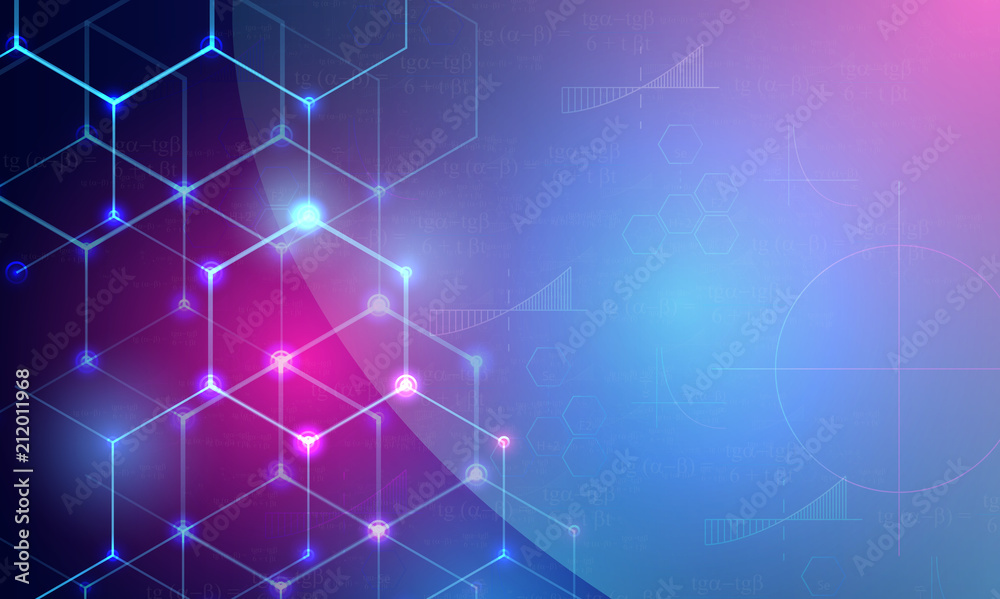 Shades of blue and purple vector background with cells comb Shades of blue and purple vector background with cells comb