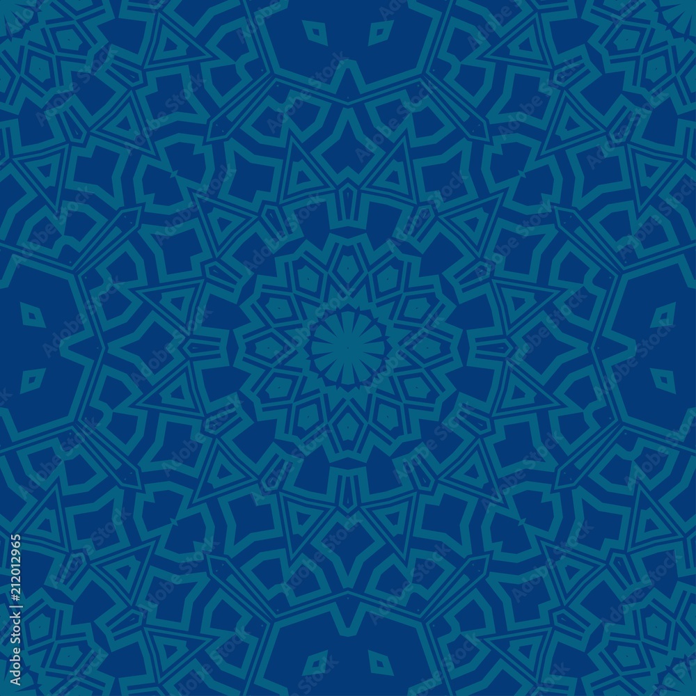 Beautiful fantasy flower ornament. seamless art-deco pattern. vector illustration. for design, wallpaper, invitation