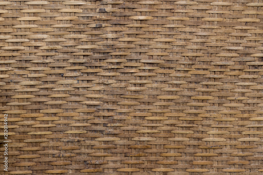 Bamboo weave texture and background. Native style. Close the top view Bamboo weave texture and background. Native style. Close the top view