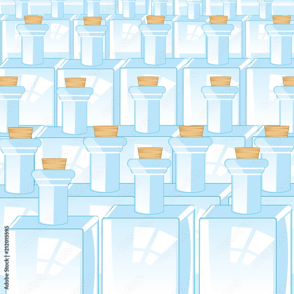 Fototapeta premium Background from empty bottles