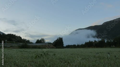 Timelapse around 4am in Norway near Oslo. photo