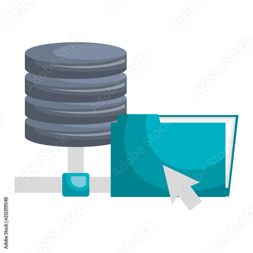 file folder with disk data server