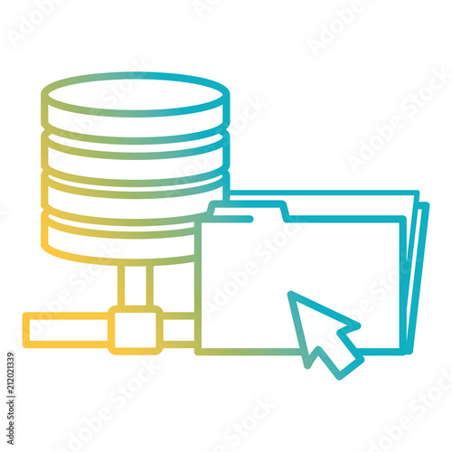 file folder with disk data server