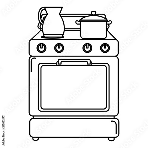 kitchen oven appliance icon