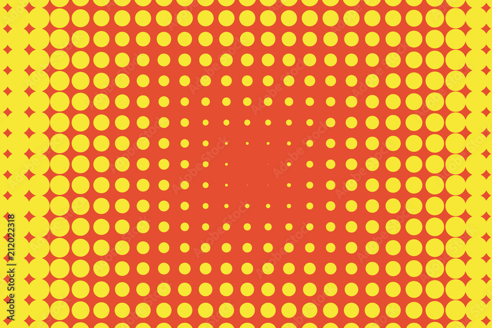 Yellow-orange halftone pattern. Pop art style. Digital gradient. Vector illustration Yellow-orange halftone pattern. Pop art style. Digital gradient. Vector illustration