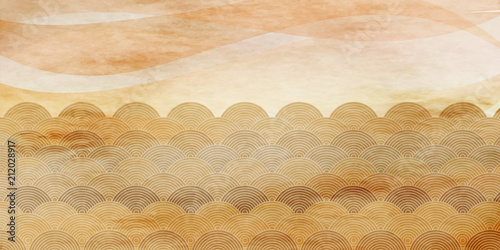 秋　和紙　背景　テクスチャ