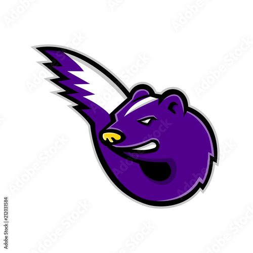 Striped Skunk Mascot