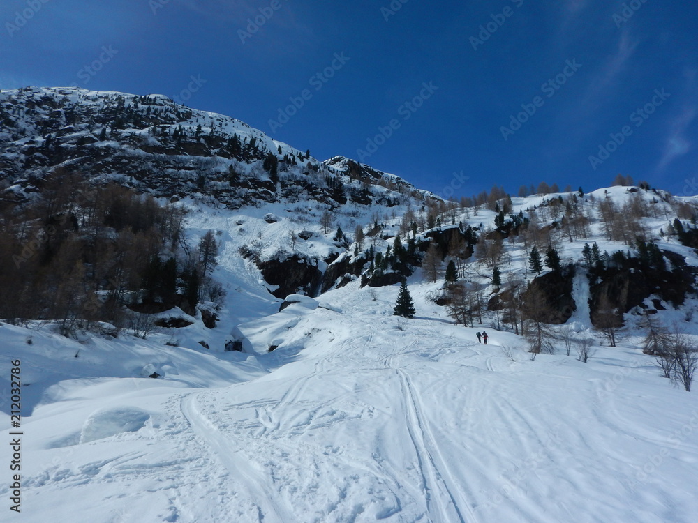 beautiful skitouring day at grossvenediger in austria