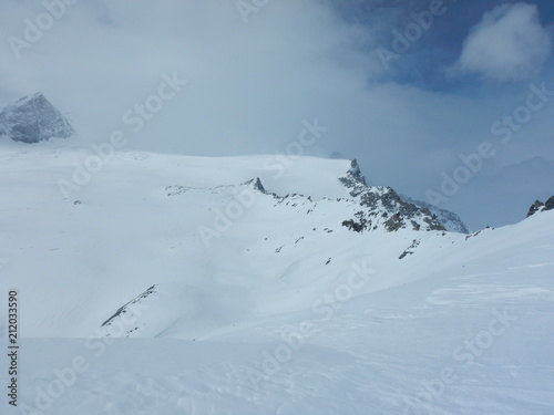 beautiful skitouring day at grossvenediger in austria © luciezr