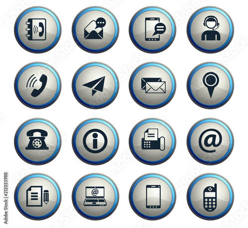 contact us icon set