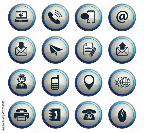 contact us icon set