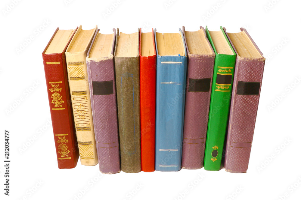 Naklejka premium large piles of old books