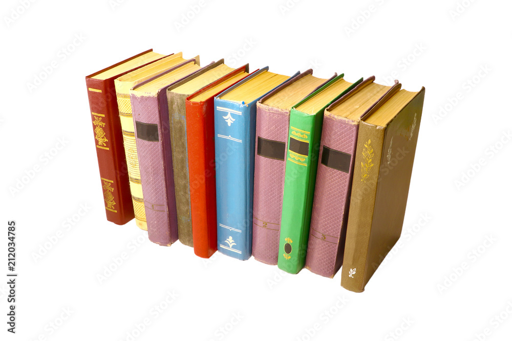 Naklejka premium large piles of old books