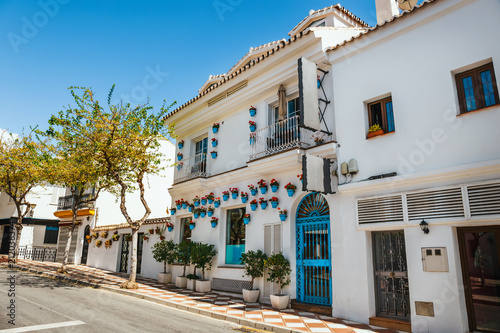 Mijas, charming white village in Andalusia with white houses, Spain © dziewul