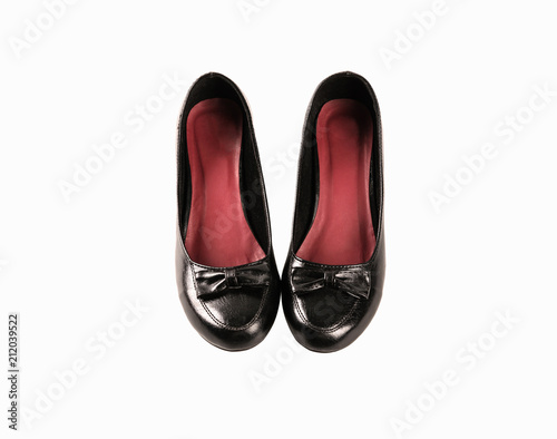 Woman shoes isolated on white background.