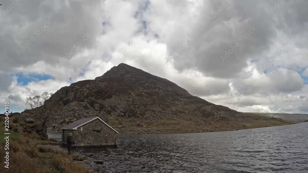 Time lapse of Ogwen valley with Llyn Ogwen in Snowdonia, Gwynedd, North Wales, UK - Great Britain, Europe Time lapse of Ogwen valley with Llyn Ogwen in Snowdonia, Gwynedd, North Wales, UK - Great Britain, Europe