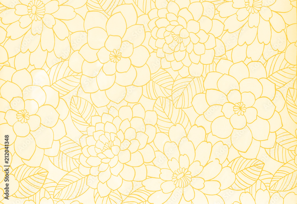 Flower pattern on Background corrugated glass in the park ,Thailand Flower pattern on Background corrugated glass in the park ,Thailand