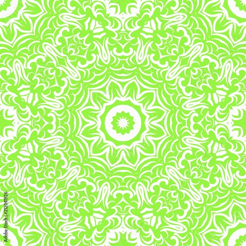 Unique, abstract floral color pattern. Seamless vector illustration. For design, wallpaper, background, print