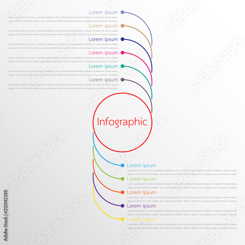 Vector infographic templates used for detailed reports. All 11 topics.