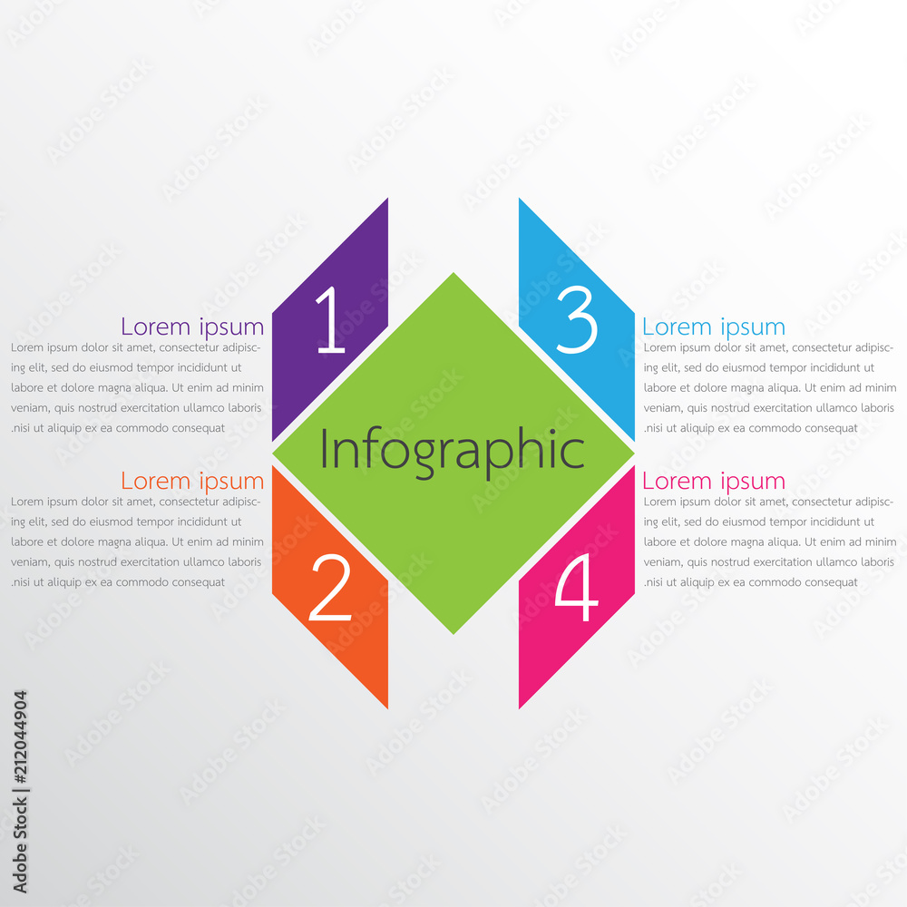 Vector infographic templates used for detailed reports. All 4 topics. Vector infographic templates used for detailed reports. All 4 topics.